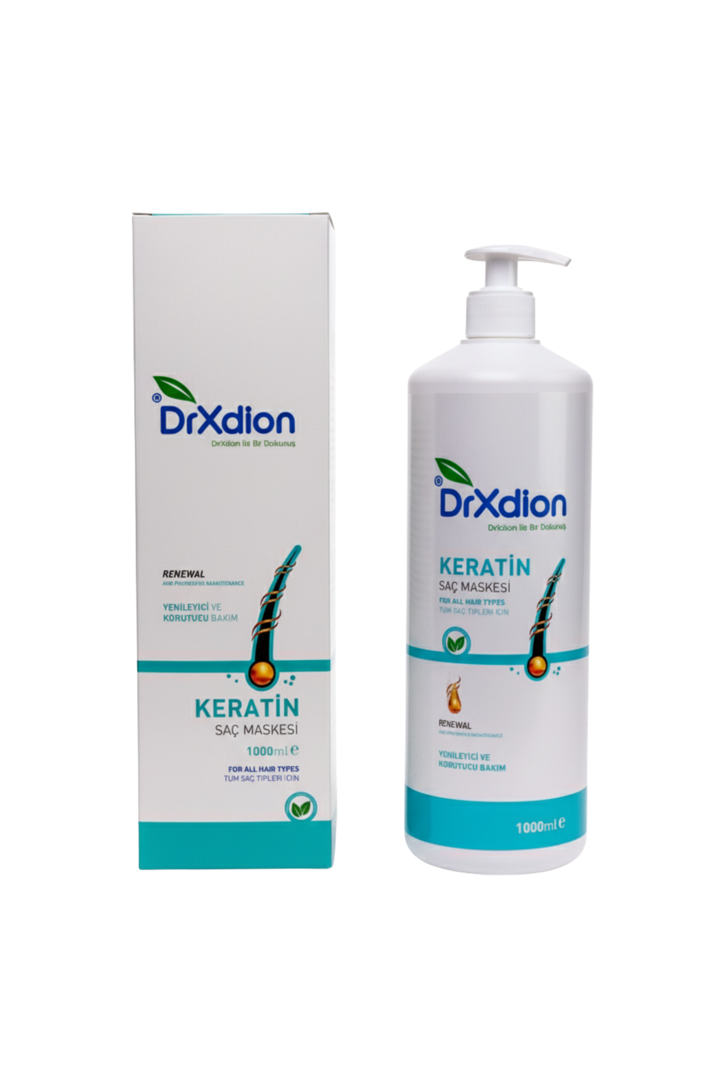 DrXdion Saf Keratin Saç Maskesi (1000ml)