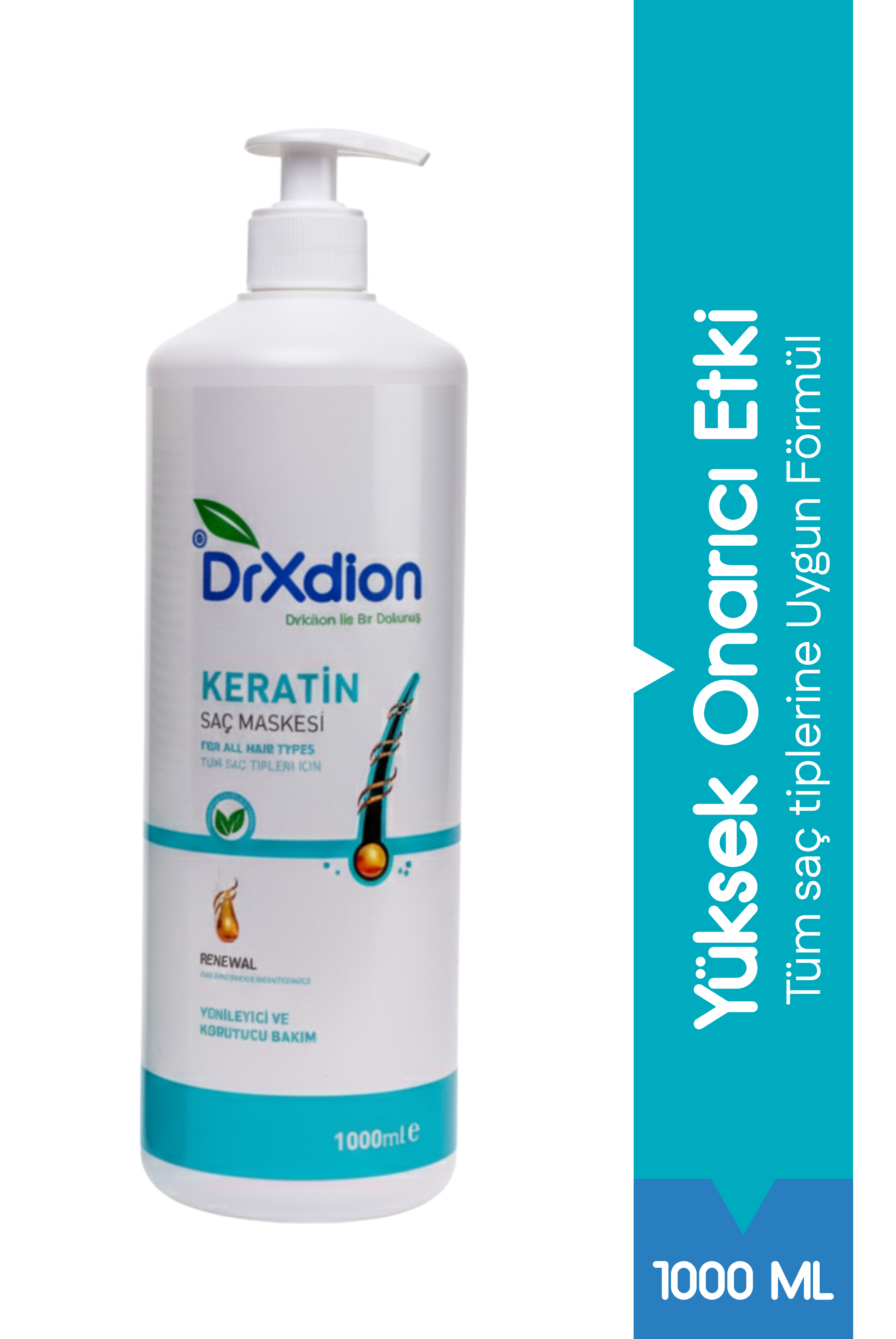 DrXdion Saf Keratin Saç Maskesi (1000ml)