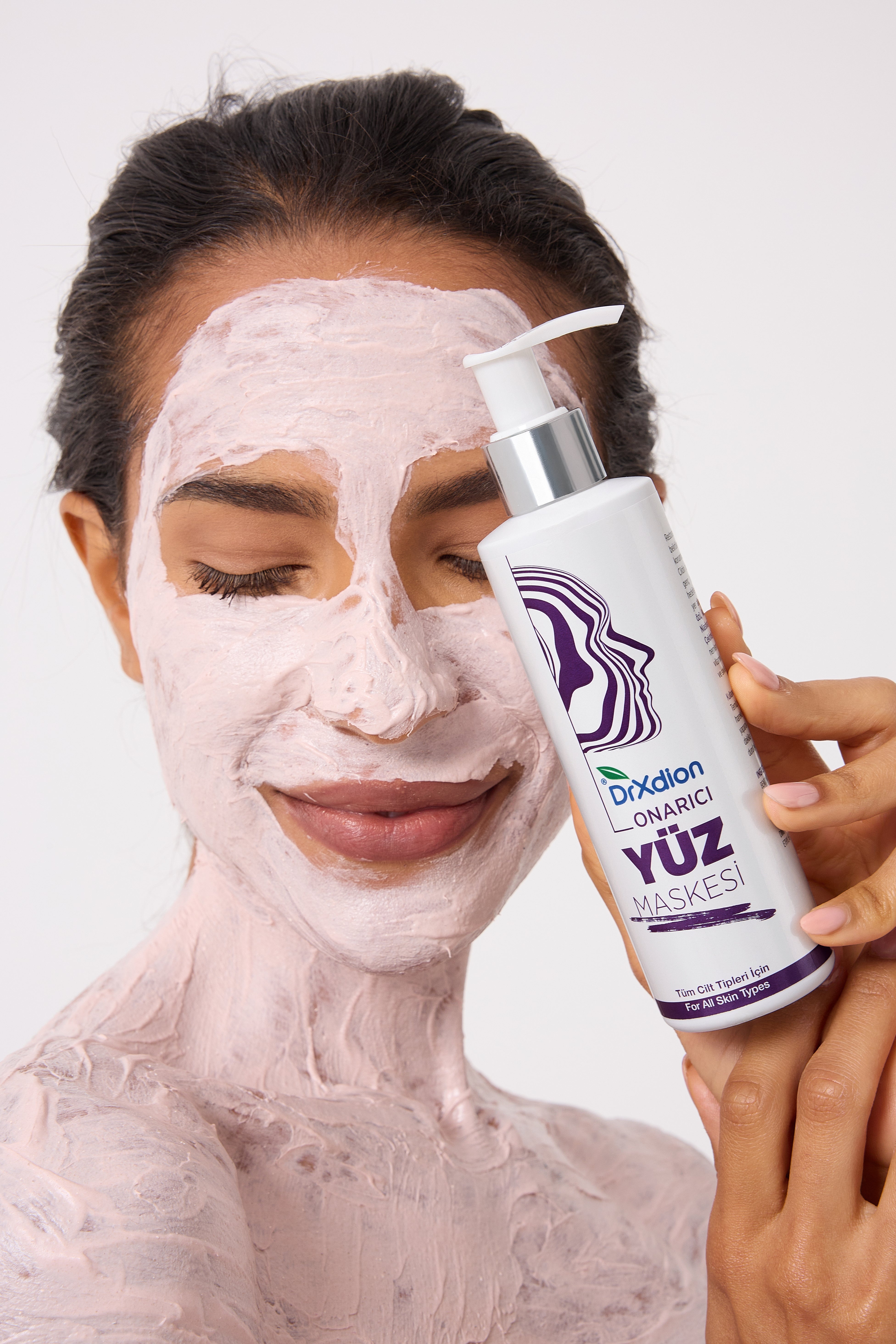 DrXdion Onarıcı Yüz Maskesi Ölmez Çiçeği, Niacinamide, Kolajen, Hyaluronic Asit (200 ml)