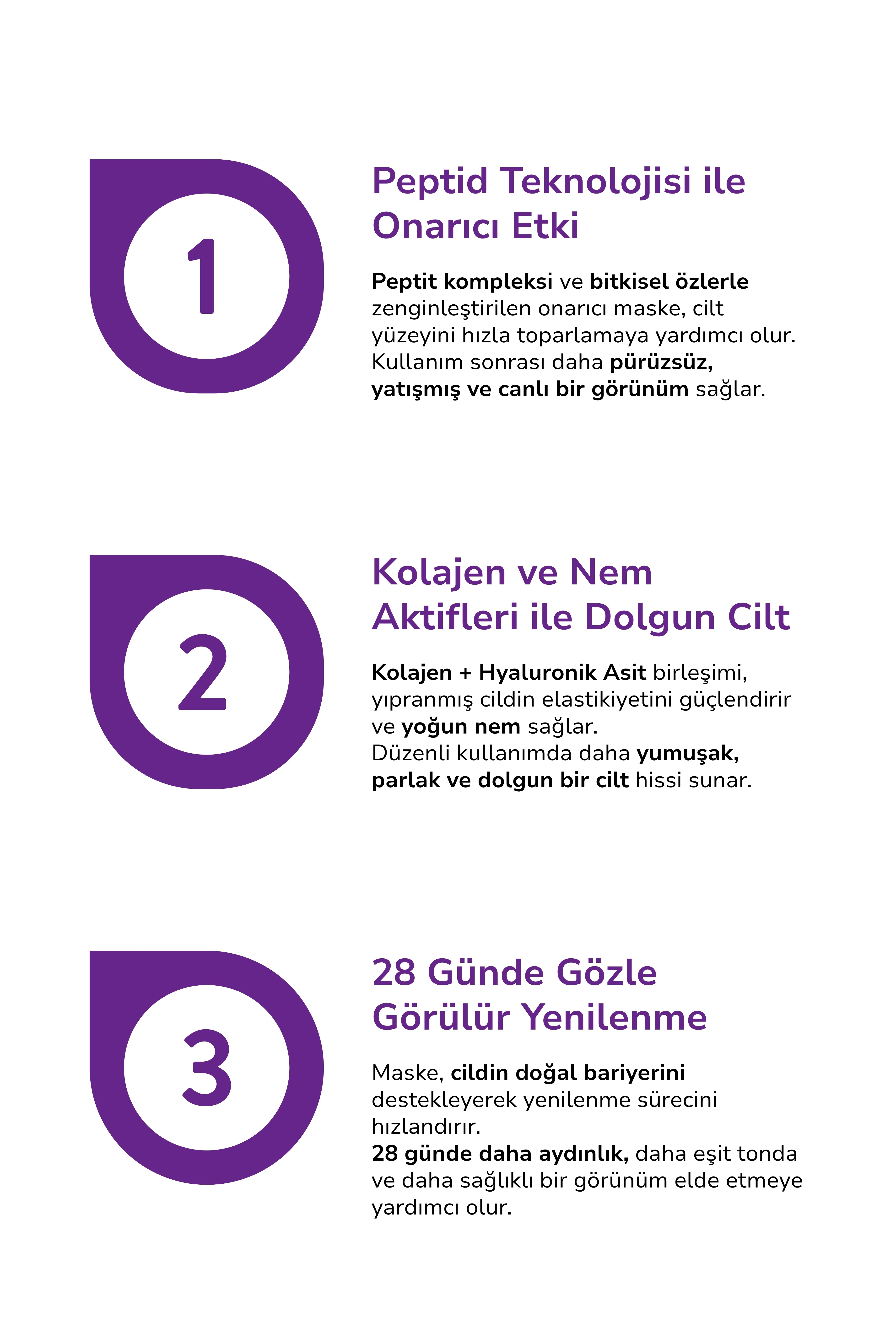 DrXdion Onarıcı Yüz Maskesi Ölmez Çiçeği, Niacinamide, Kolajen, Hyaluronic Asit (200 ml)