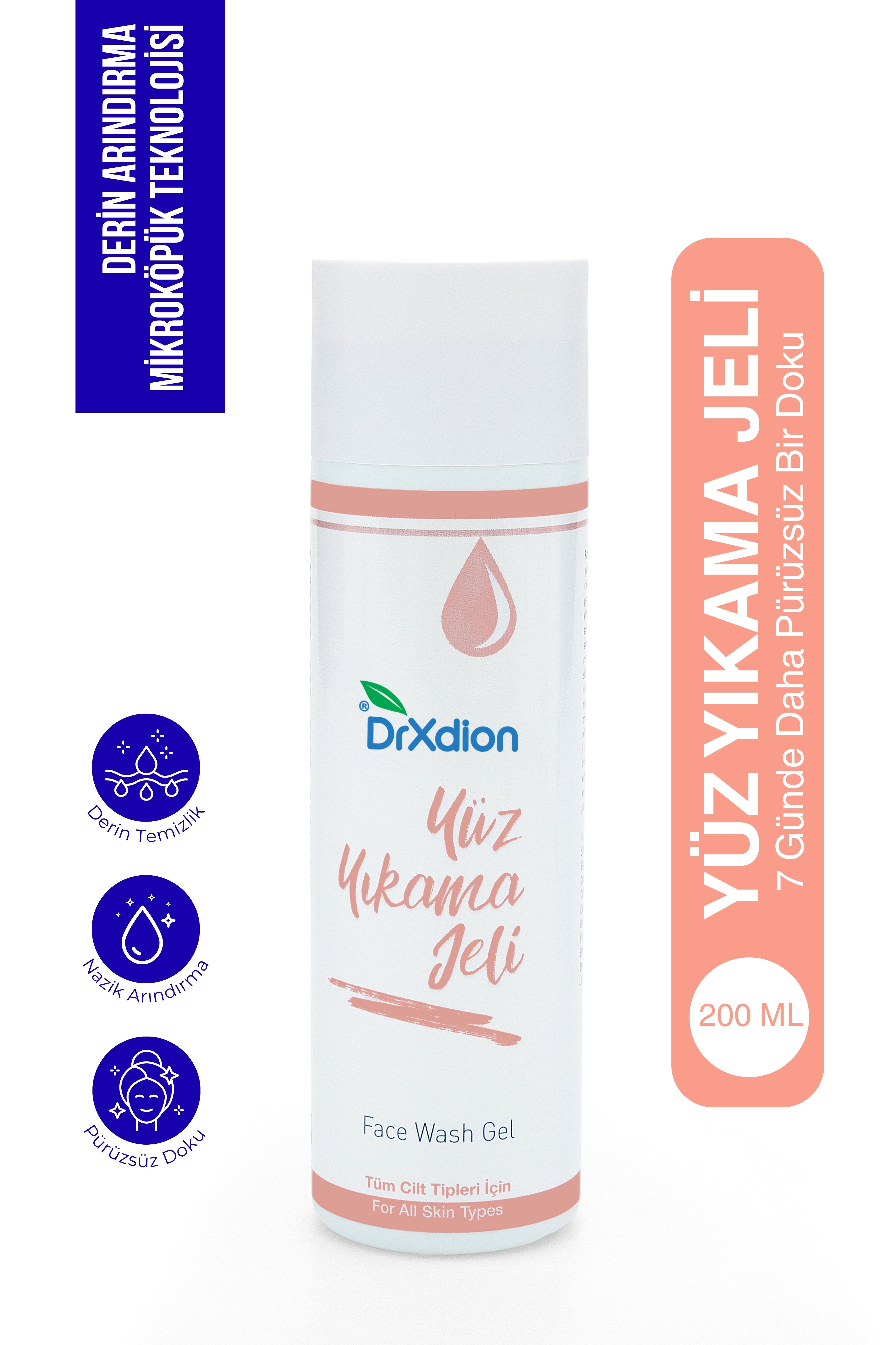 DrXdion Derin Temizlik Etkili Yüz Yıkama Jeli (200 ml)