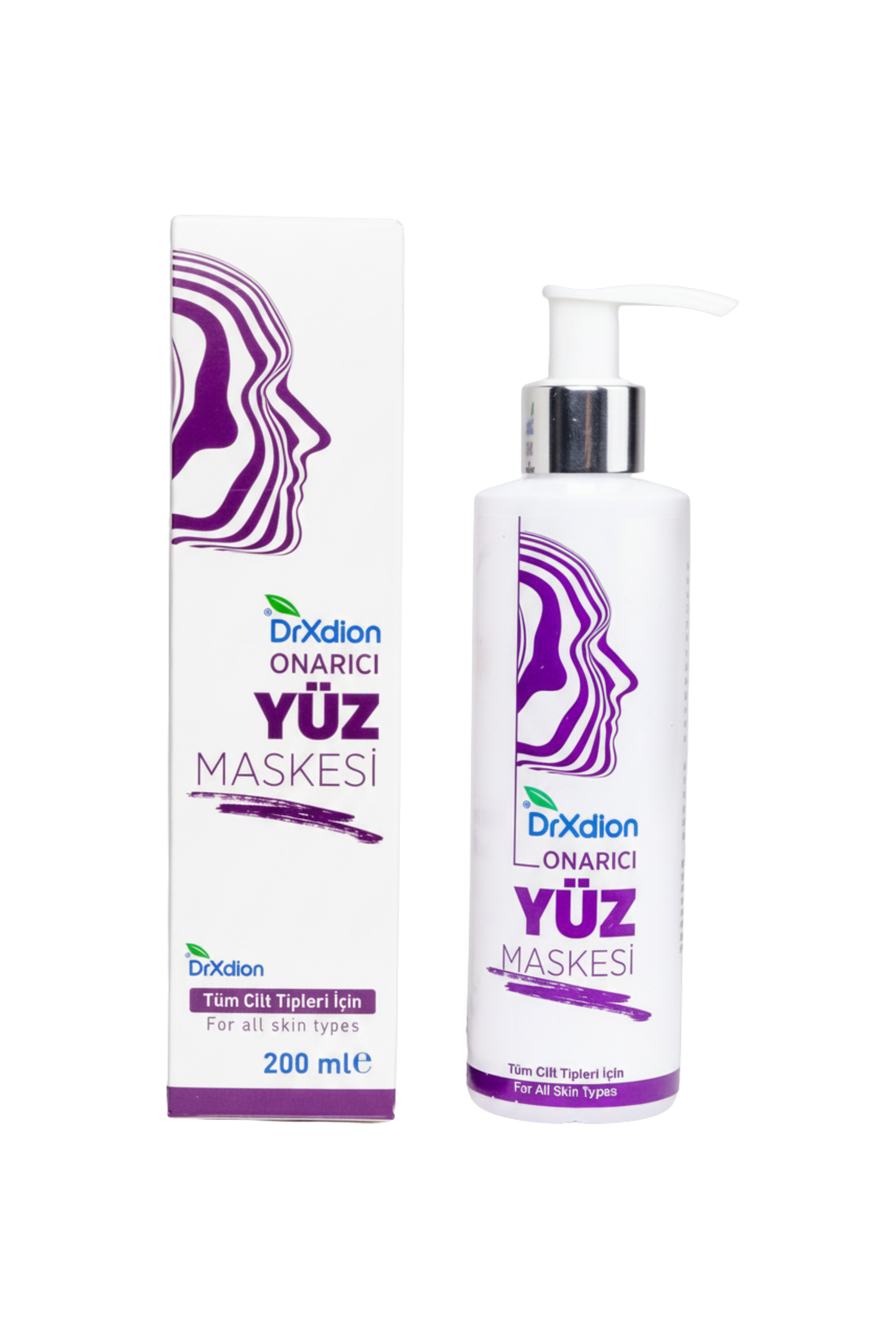 DrXdion Onarıcı Yüz Maskesi Ölmez Çiçeği, Niacinamide, Kolajen, Hyaluronic Asit (200 ml)