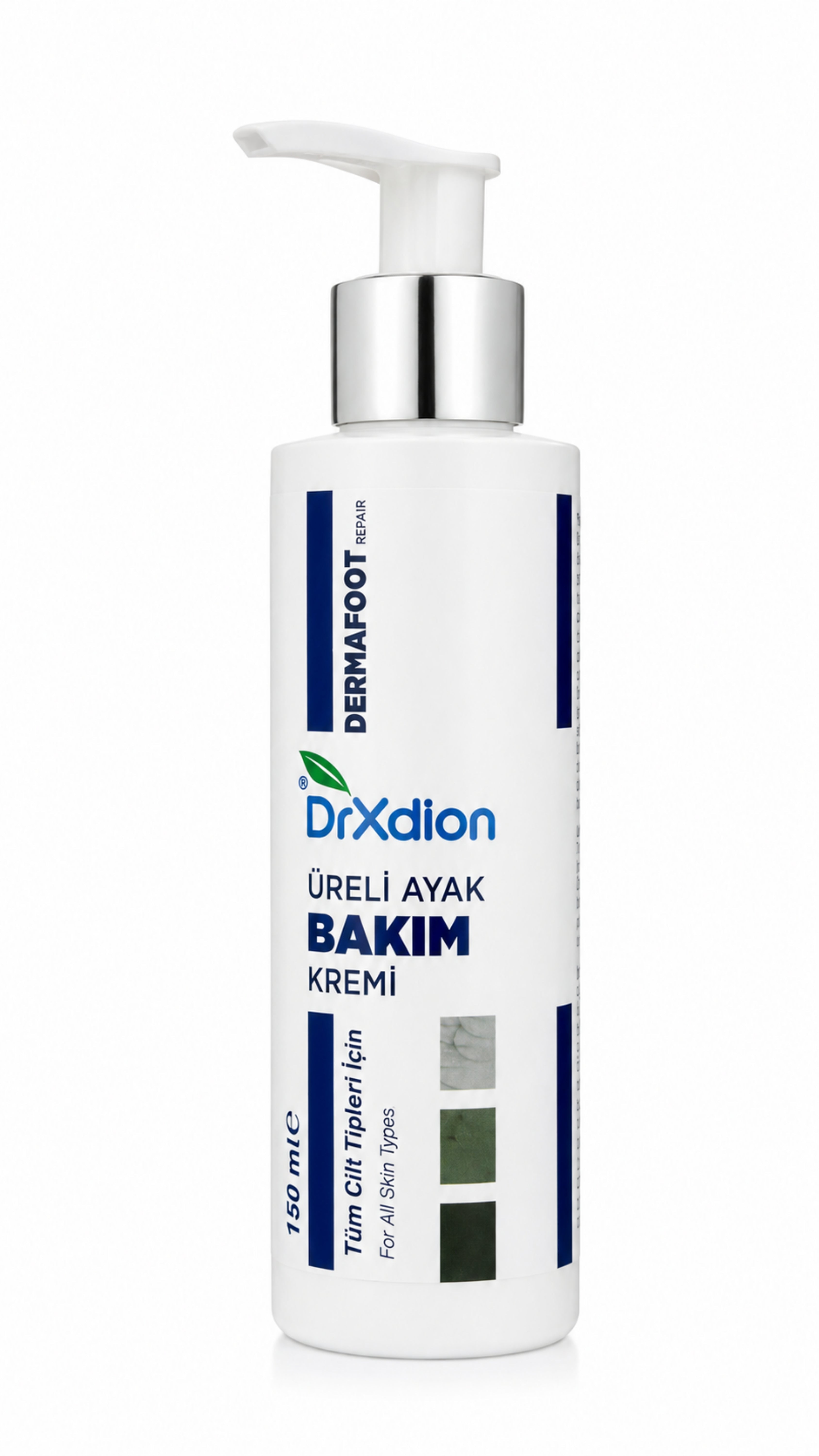 DrXdion Dermafoot Repair Üreli Ayak Bakım Kremi – Üre, Shea Yağı & Panthenol – Kuru ve Çatlak Ayaklar İçin – 150 ml