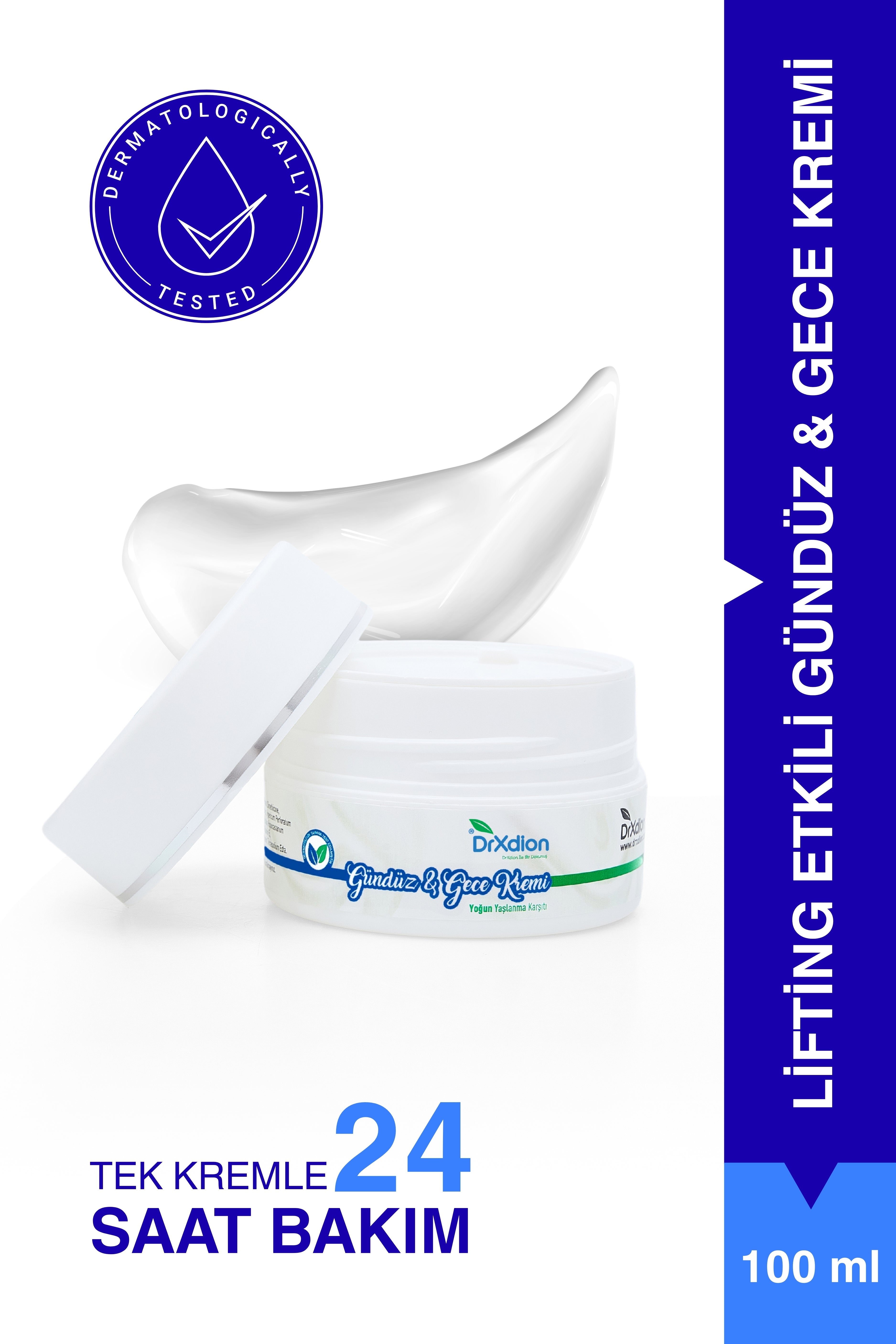 DrXdion Lifting Etkili Gündüz & Gece Kremi Yoğun Yaşlanma Karşıtı Kolajen, Hyaluronic Asit, Vitamin C 100ml