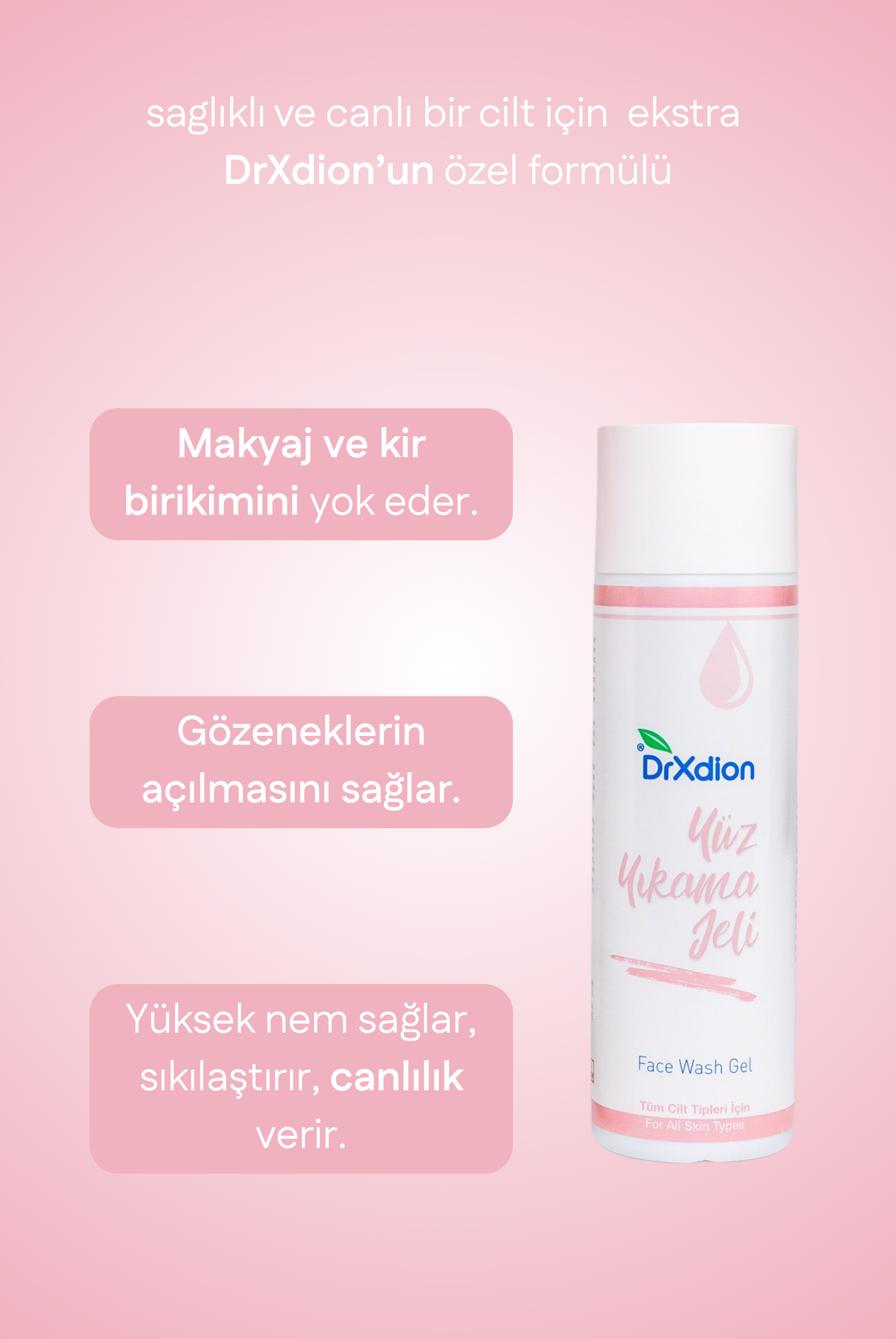 DrXdion Derin Temizlik Etkili Yüz Yıkama Jeli (200 ml)