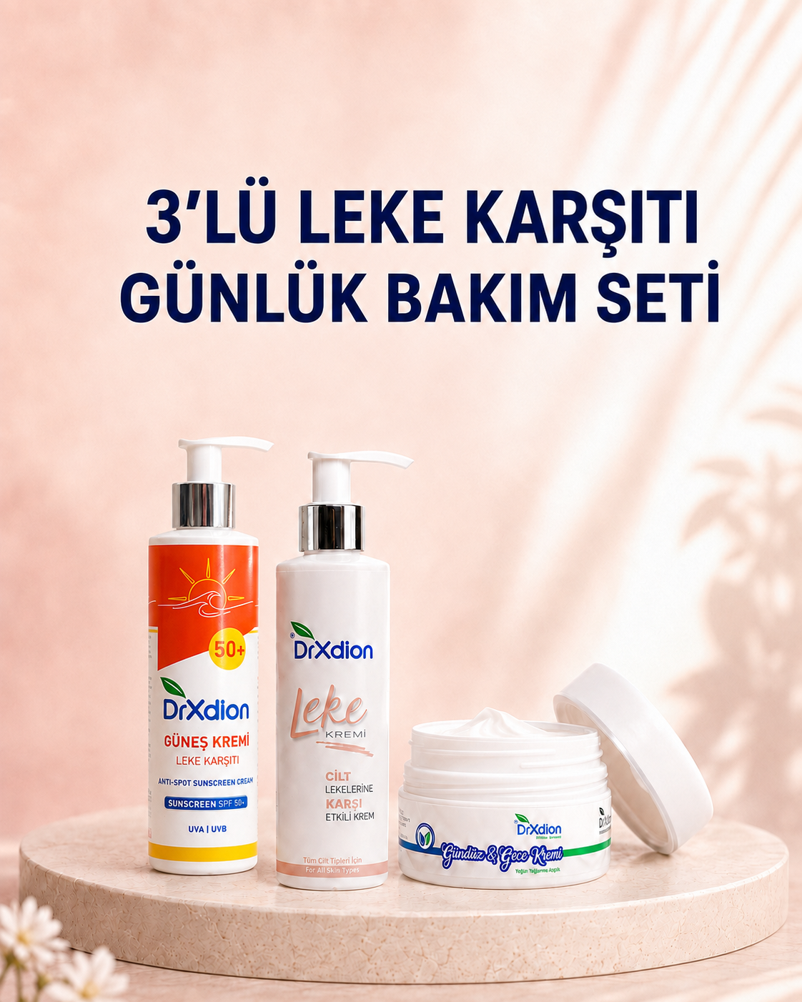 DrXdion 3'lü Leke Karşıtı Günlük Bakım Seti