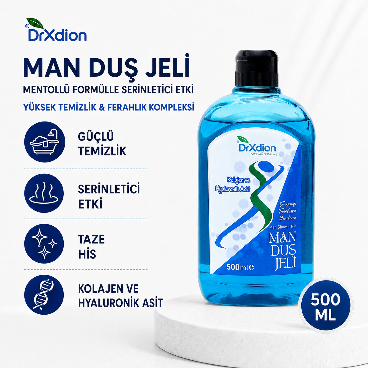 Yüksek Temizlik Etkili Man Duş Jeli (500 ml)