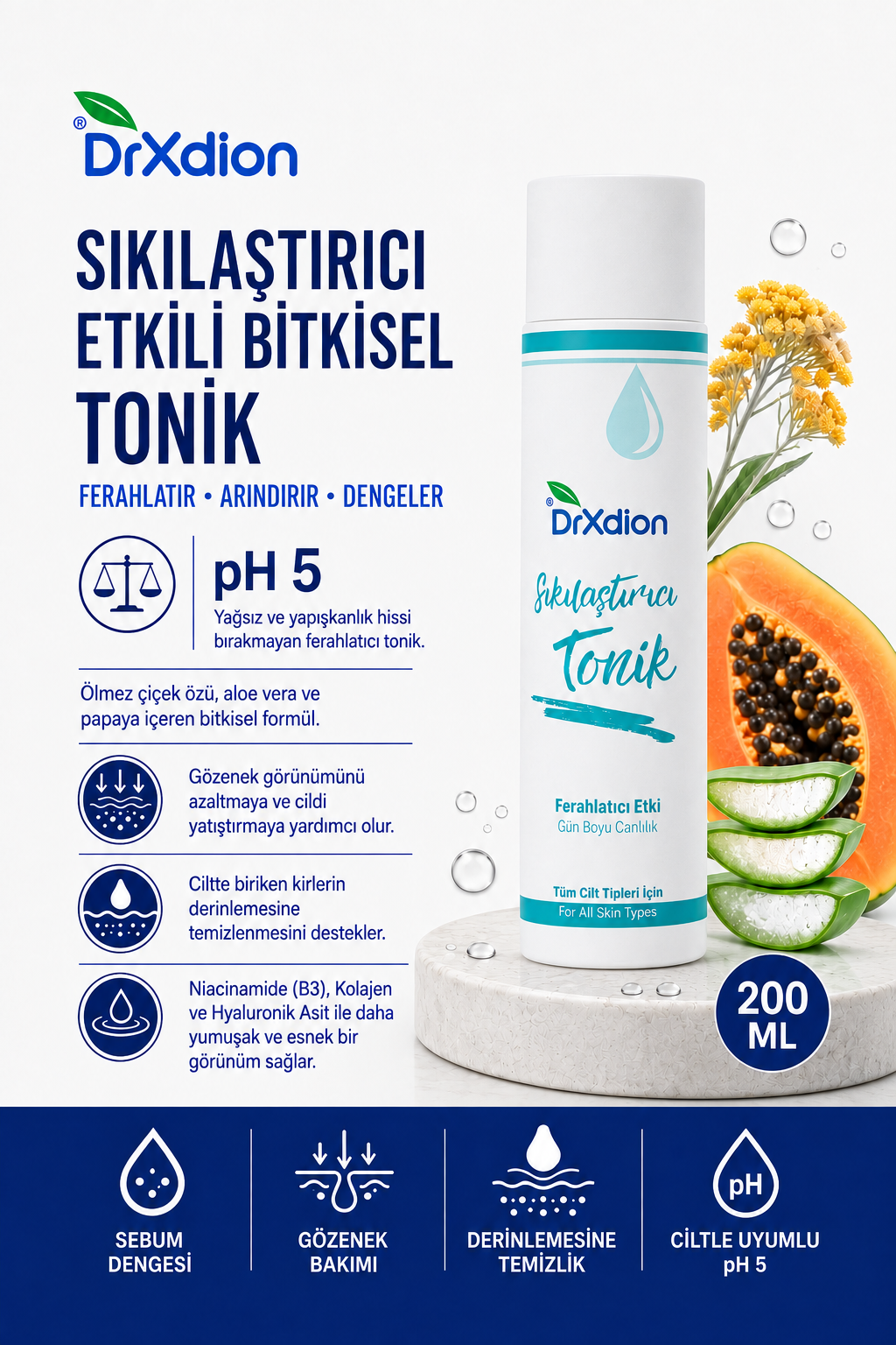 Drxdion Sıkılaştırıcı Etkili Bitkisel Tonik (200 ml)